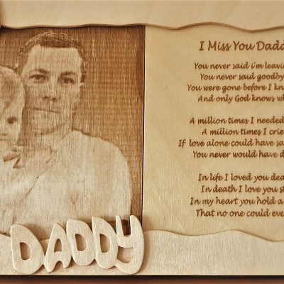 'My Daddy' Lasered Picture