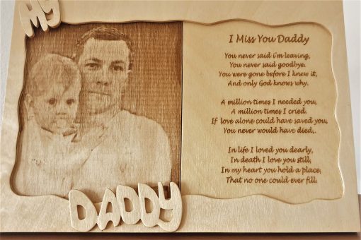 'My Daddy' Lasered Picture