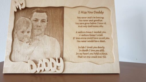 My Daddy lasered picture